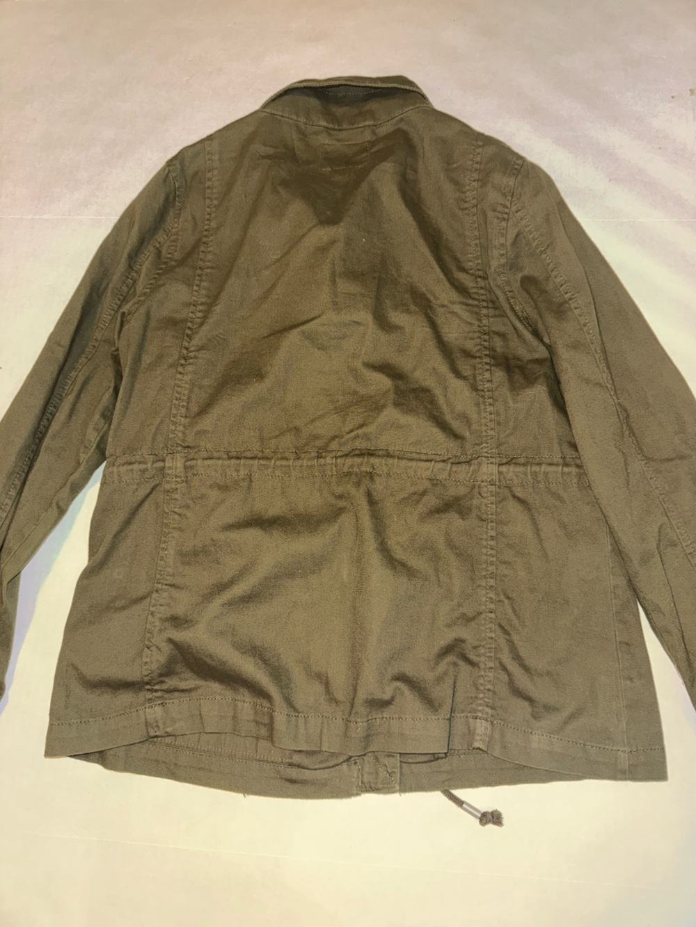 Old Navy Olive Utility Zip Jacket - Picture 2 of 4